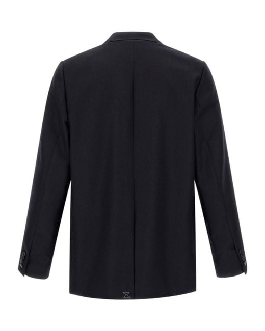 Dries Van Noten Blue Buforden Double-Breasted Blazer for men