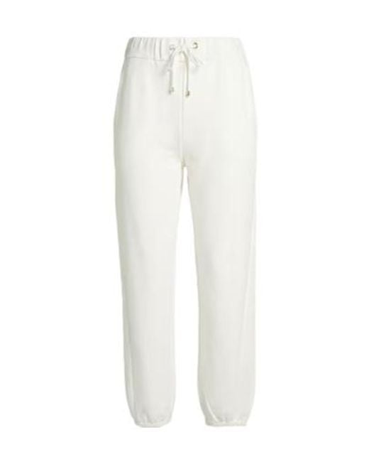 Max Mara White Loose Athletic Pants