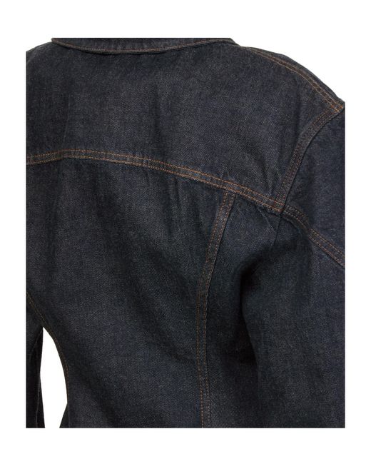 Givenchy Blue Cinched Jacket