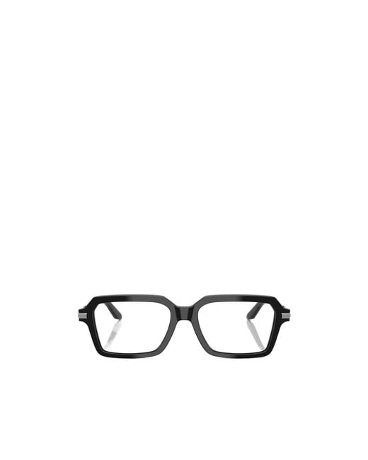 Dolce & Gabbana White Eyewear Square Frame Glasses for men