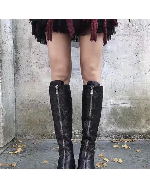 Guidi Black 410 Zippered Boots