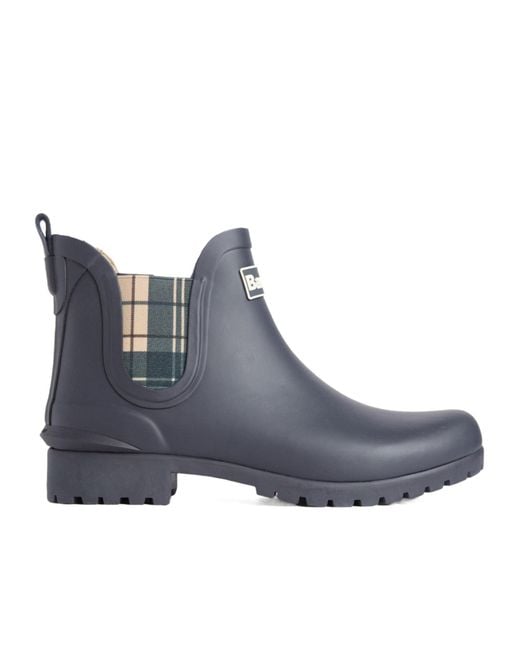 Barbour Blue Short Rain Boots