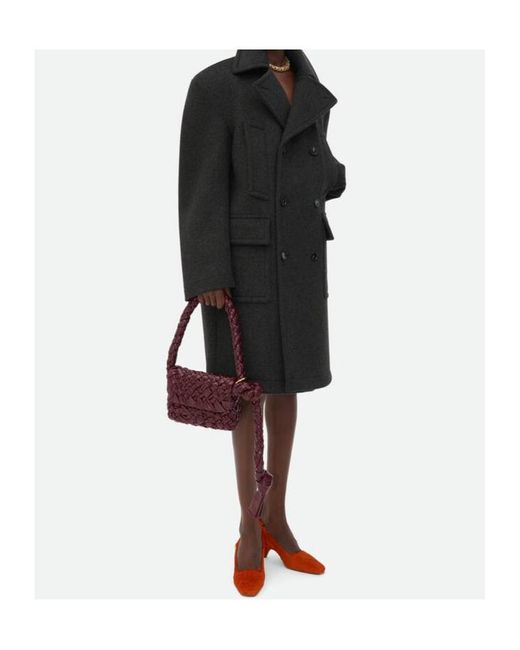 Bottega Veneta Purple Small Kalimero Città Shoulder Bag