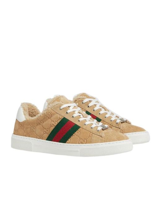 Gucci Multicolor Web Detailed Low-Top Sneakers