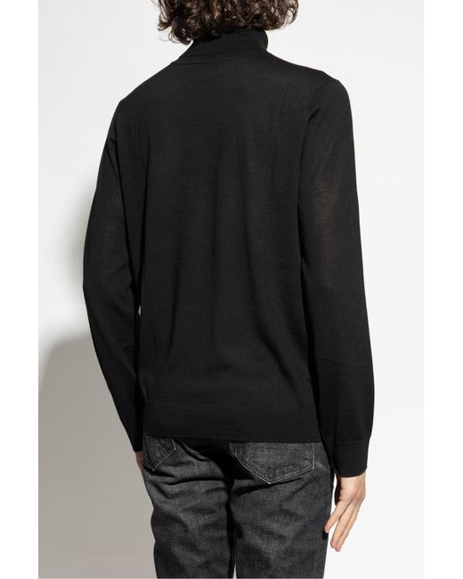 Paul Smith Black Wool Turtleneck for men