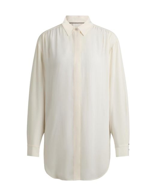 Boss White Line Blouse
