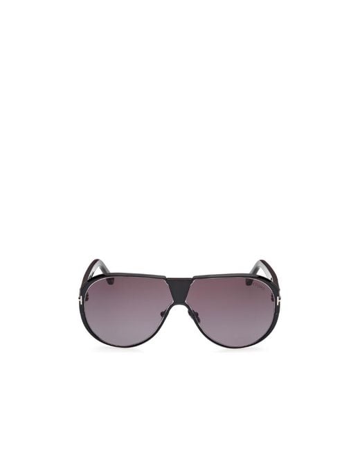 Tom Ford Purple Logo Logo Sunglasses for men
