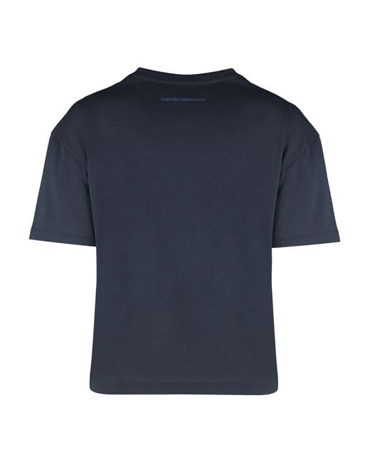 Emporio Armani Blue Item O-Neck Short-Sleeved T-Shirt