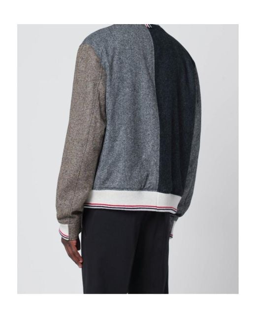 Thom Browne Blue Long-Sleeved Casual Jacket for men
