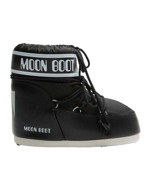 Moon Boot Black Padded Nylon Snow Boots