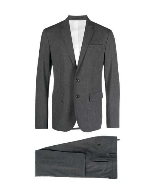 DSquared² Black Single-Breasted Two-Piece Tailored Suit for men