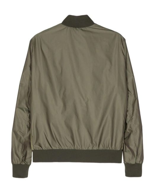 Moorer Green Contrast Panel Buttoned Jacket for men