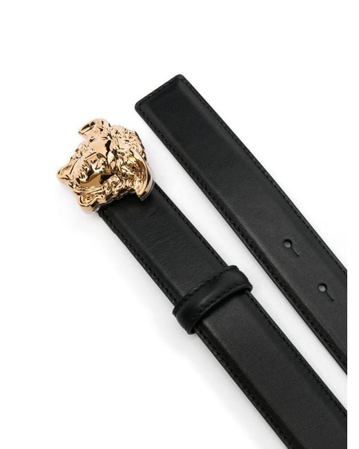 Versace Black La Medusa Belt for men