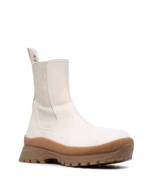 Stella McCartney White Trace Chelsea Boots