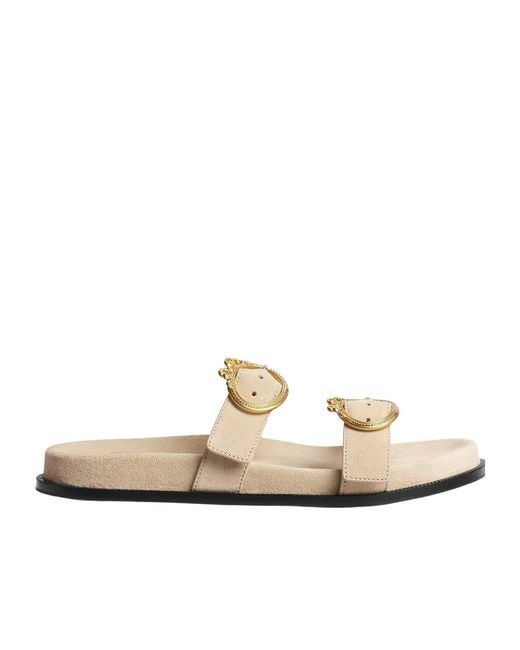 Dior Metallic Mule Medaillon Buckle