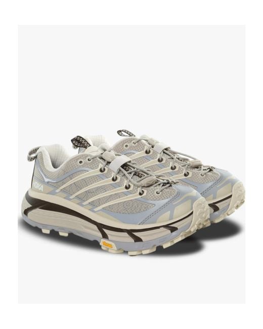 Hoka One One Gray Mafate Three2 Wordmark Sneakers for men