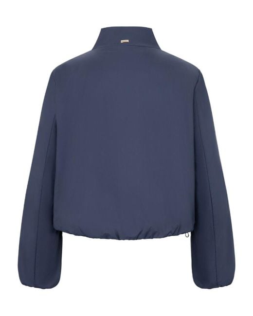Herno Blue Stand-Up Collar Casual Jacket