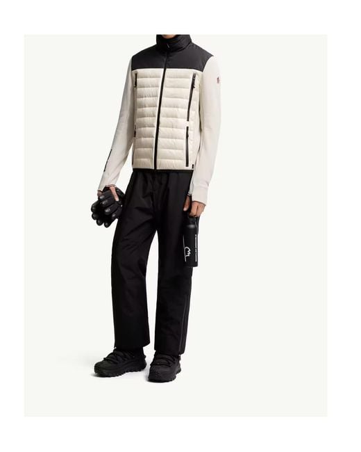 Moncler Black Grenoble Padded Polartec Zip-Up Jacket for men