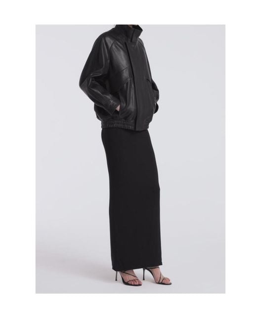Nour Hammour Black Ariste Leather Jacket