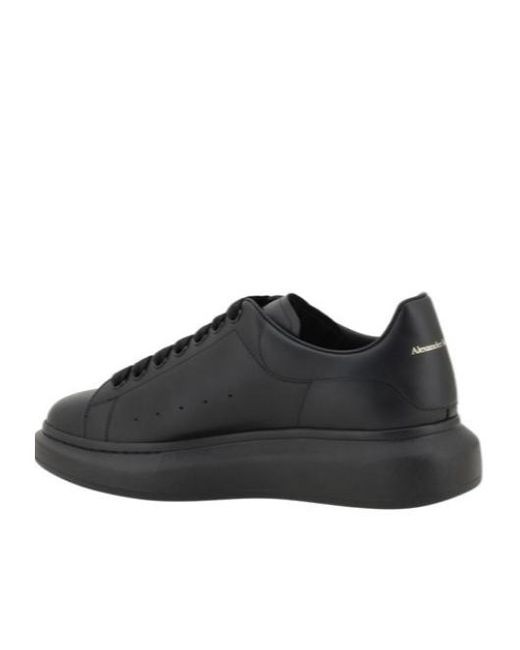 Alexander McQueen Black Oversized Lace-Up Sneakers