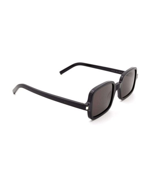 Saint Laurent White Eyewear Square Frame Sunglasses for men