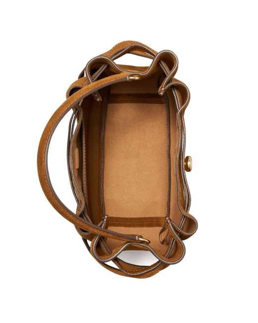 Tory Burch Brown Romy Suede Bucket Bag