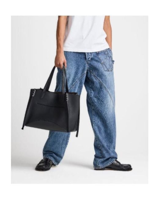 J.W. Anderson Black Loafer Cabas Bag for men