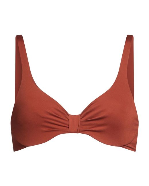 Max Mara Red Triangle Bikini Top