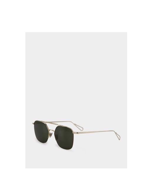 Ahlem Green Logo Sunglasses for men