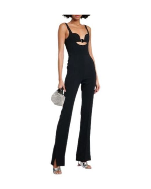 David Koma Black Cutout Jumpsuit