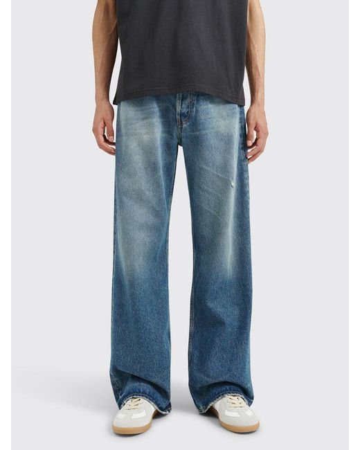 Acne Blue Belt-Loop Jeans for men