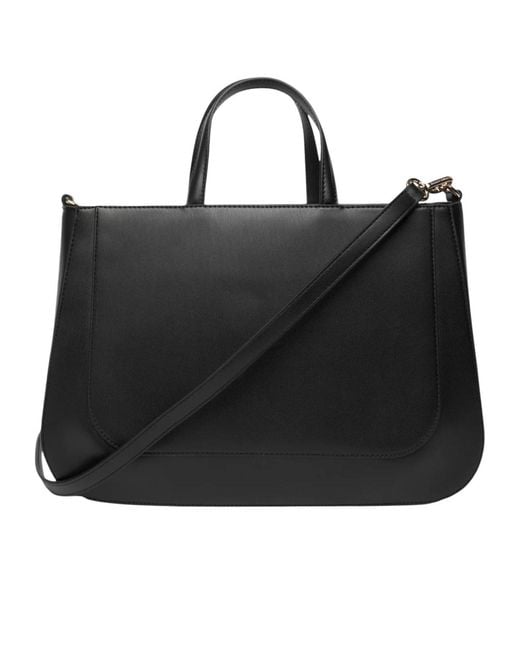 Tommy Hilfiger Black Logo-Detail Tote Bag
