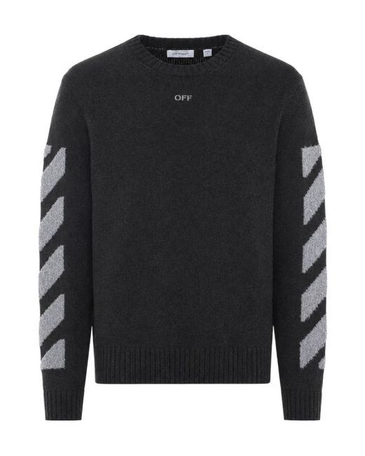 Off-White c/o Virgil Abloh Black Crew-Neck Sweatshirt for men