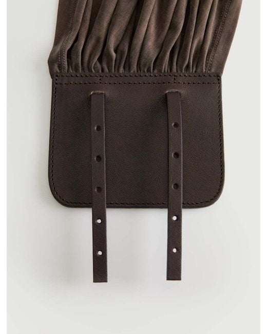 Paloma Wool Brown Double-Buckle Fastened Top