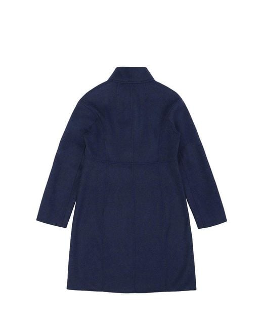 Weekend by Maxmara Blue Logo Long-Sleeved Coat