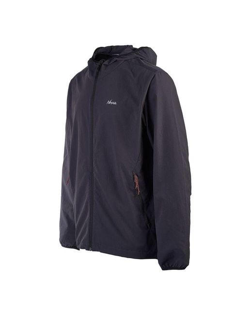 NANGA Blue Hooded Casual Jacket for men