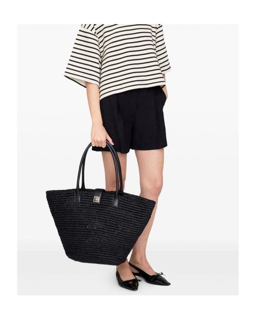 Anine Bing Black Lou Tote Bag