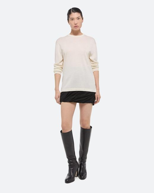 Helmut Lang Black Silk Bubble Skirt