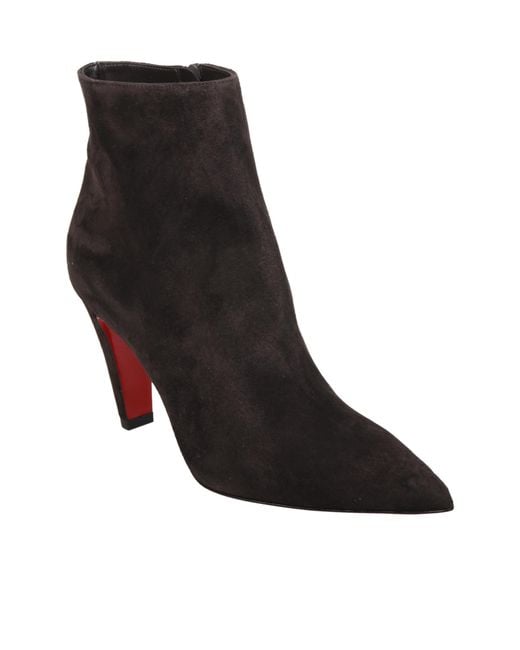 Christian Louboutin Black Vibella Pointed Toe Ankle Boots