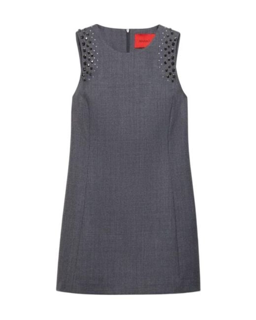MAX&Co. Gray Sleeveless Dress