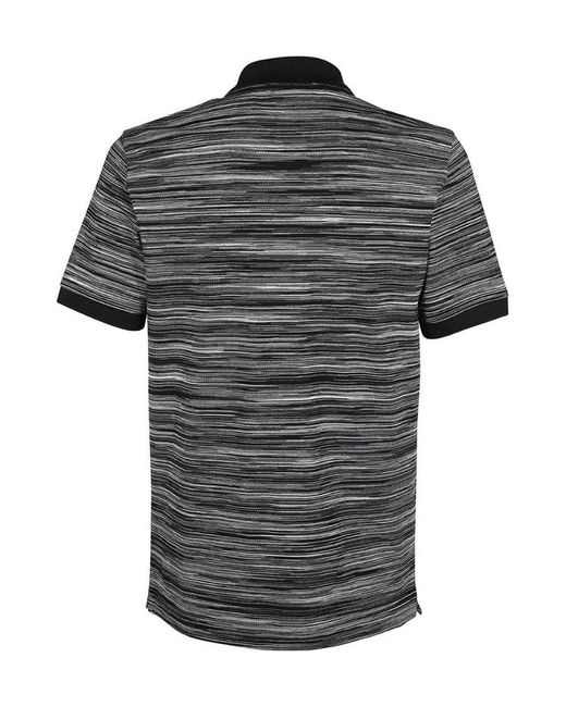 Missoni Black Short-Sleeved Polo Shirt for men