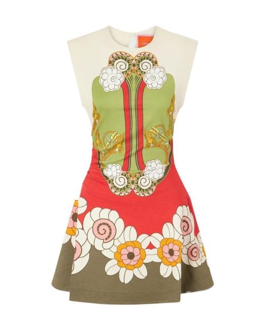 LaDoubleJ Green Lela Placée Mini Dress
