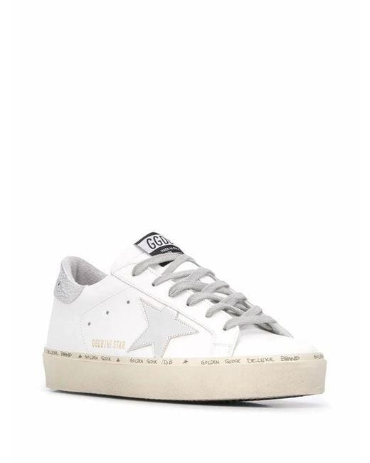 Golden Goose Deluxe Brand White Hi Star Low-Top Sneakers