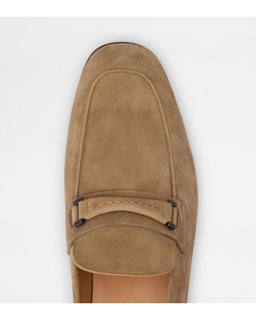 Tod's Brown Round-Toe Loafers for men