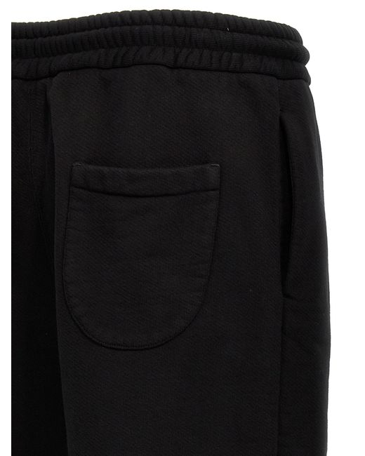 Off-White c/o Virgil Abloh Black Drawstring Straight Leg Trousers for men