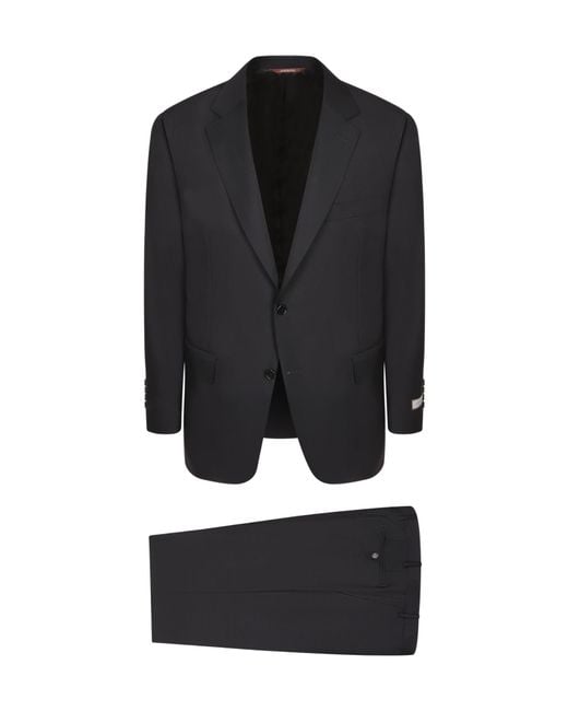 Canali Black Two-Button Tailored Suit for men