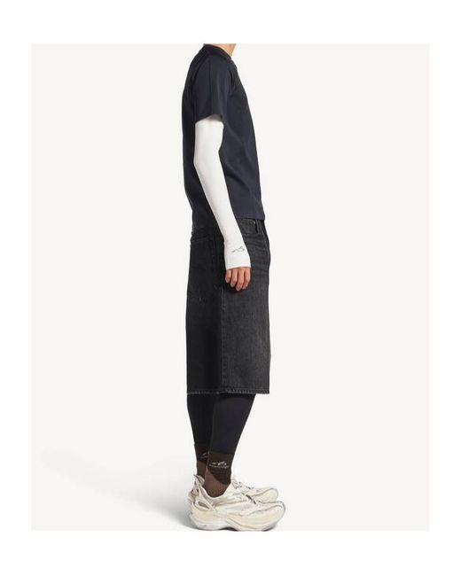Balenciaga Blue Techwear Crewneck T-Shirt for men