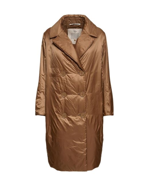 Max Mara Brown Double-Breasted Coat