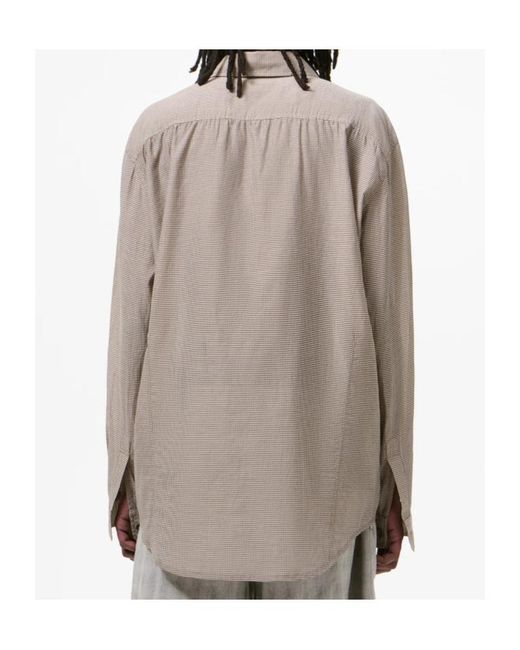 Our Legacy Natural Checked Pocket Shirt for men