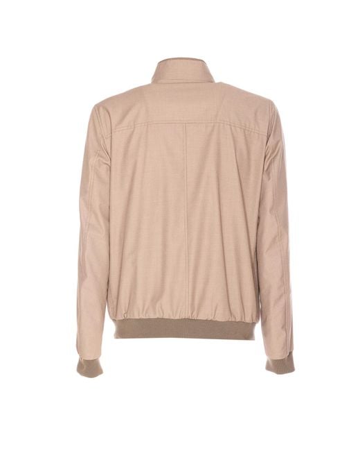 Moorer Natural Bernie High Neck Jacket for men